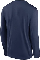 Nike Men's Milwaukee Brewers Navy Authentic Collection Issue Long Sleeve T-Shirt