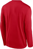 Nike Men's Los Angeles Angels Red Authentic Collection Issue Long Sleeve T-Shirt