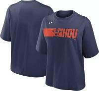 Nike Women's Houston Astros Navy Knock Boxy T-Shirt