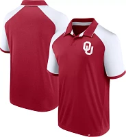 NCAA Men's Oklahoma Sooners Red/White Agility Logo Polo