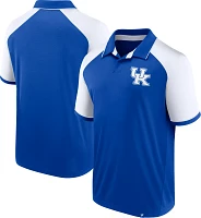 NCAA Men's Kentucky Wildcats Royal/White Agility Logo Polo