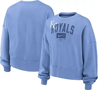 Nike Women's Kansas City Royals Blue Fleece Crew Neck Sweatshirt