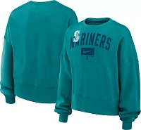 Nike Women's Seattle Mariners Mardi Gras Fleece Crew Neck Sweatshirt