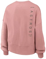 Nike Women's Houston Astros Pink Statement Fleece Crew Neck Sweatshirt