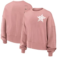 Nike Women's Houston Astros Pink Statement Fleece Crew Neck Sweatshirt