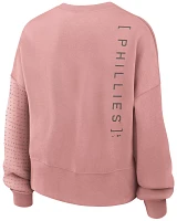 Nike Women's Philadelphia Phillies Pink Statement Fleece Crew Neck Sweatshirt