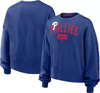 Nike Women's Philadelphia Phillies Blue Fleece Crew Neck Sweatshirt