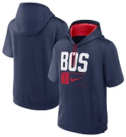 Nike Men's Boston Red Sox Navy Lockup Short Sleeve Hoodie