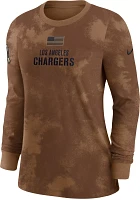 Nike Women's Los Angeles Chargers 2023 Salute to Service Brown Long Sleeve T-Shirt