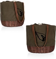 Picnic Time Arizona Cardinals Coronado Canvas and Willow Basket Tote