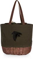 Picnic Time Atlanta Falcons Coronado Canvas and Willow Basket Tote