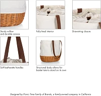 Picnic Time Cleveland Browns Coronado Canvas and Willow Basket Tote