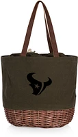 Picnic Time Houston Texans Coronado Canvas and Willow Basket Tote