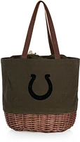 Picnic Time Indianapolis Colts Coronado Canvas and Willow Basket Tote