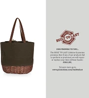 Picnic Time Kansas City Chiefs Coronado Canvas and Willow Basket Tote