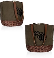 Picnic Time Tennessee Titans Coronado Canvas and Willow Basket Tote