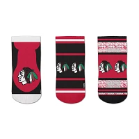 For Bare Feet Chicago Blackhawks 3-Pack Socks