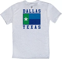 Where I'm From Adult Dallas State Flag White T-Shirt