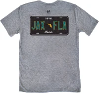 Where I'm From Jacksonville License Plate Grey T-Shirt