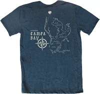 Where I'm From Adult Tampa Navy Map T-Shirt