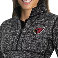 Antigua Women's Arizona Cardinals Fortune Black Pullover Jacket