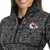 Antigua Women's Kansas City Chiefs Fortune Black Pullover Jacket