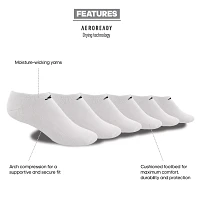 adidas Men's Athletic Cushioned No Show Socks - 6 Pack