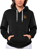 Antigua Women's Long Beach State 49ers Black Victory Pullover Hoodie