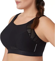 Glamorise Women's No-Sweat Mesh High Support Sports Bra