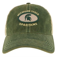 League-Legacy Men's Michigan State Spartans Green Old Favorite Adjustable Trucker Hat