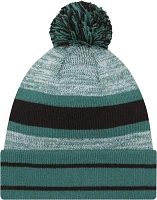 New Era Men's Philadelphia Eagles Cuffed Pom Green Knit