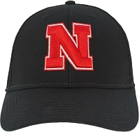 League-Legacy Men's Nebraska Cornhuskers Lo-Pro Adjustable Trucker Black Hat