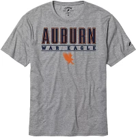 League-Legacy Men's Auburn Tigers Grey Reclaim Tri-Blend T-Shirt