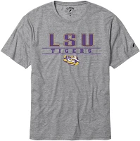 League-Legacy Men's LSU Tigers Grey Reclaim Tri-Blend T-Shirt