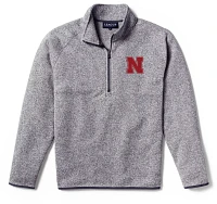 League-Legacy Men's Nebraska Cornhuskers Grey Saranac Quarter-Zip Shirt