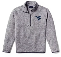 League-Legacy Men's West Virginia Mountaineers Grey Saranac Quarter-Zip Shirt