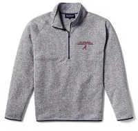 League-Legacy Men's Alabama Crimson Tide Grey Saranac Quarter-Zip Shirt