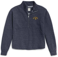 League-Legacy Women's West Virginia Mountaineers Blue Victory Springs Quarter-Zip Shirt