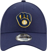 New Era Men's Milwaukee Brewers Navy 9Forty League Adjustable Hat