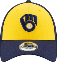 New Era Men's Milwaukee Brewers Yellow 9Forty League Adjustable Hat