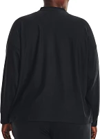 Under Armour Women's Rival Terry Oversized Plus Crewneck Sweatshirt