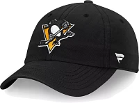 NHL Men's Pittsburgh Penguins Primary Logo Black Adjustable Hat