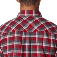 Columbia Men's Alabama Crimson Tide Crimson Plaid Flare Gun Flannel Button Down Long Sleeve Shirt