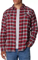 Columbia Men's Alabama Crimson Tide Crimson Plaid Flare Gun Flannel Button Down Long Sleeve Shirt