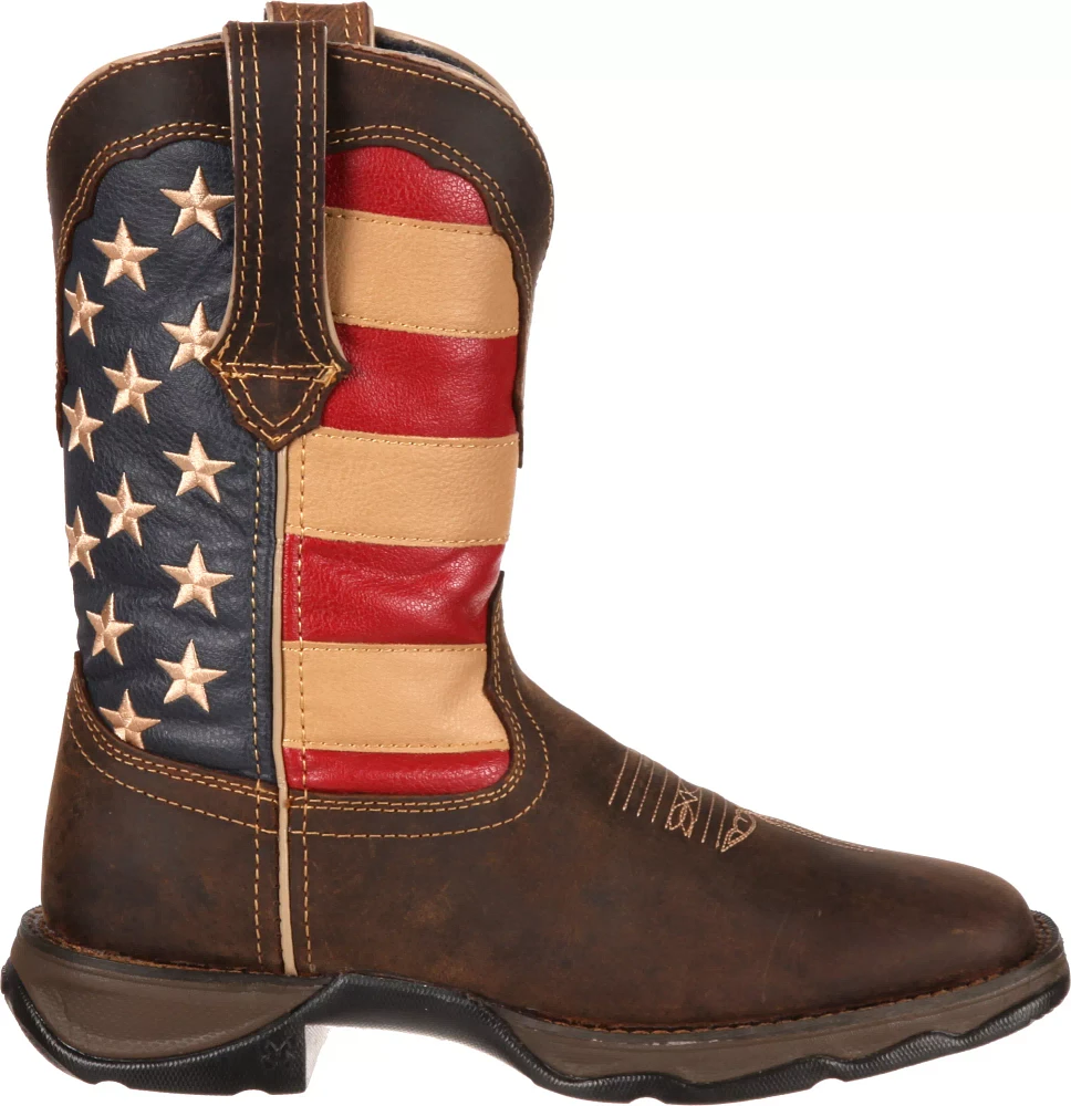 Durango Women's Lady Rebel Patriotic Pull-On Western Work Boots