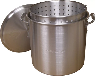 King Kooker Quart Aluminum Pot with Basket and Lid