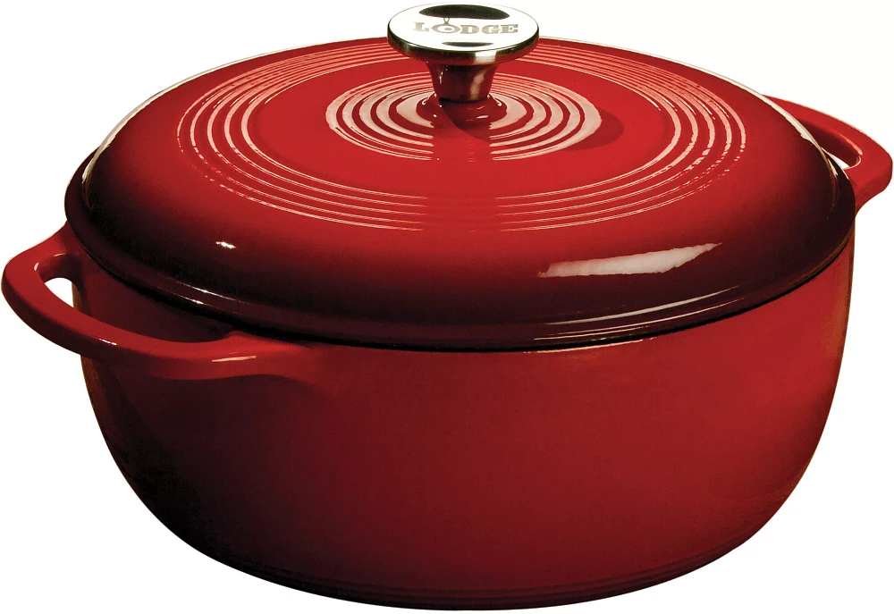 Lodge Red Enamel 6 Quart Dutch Oven