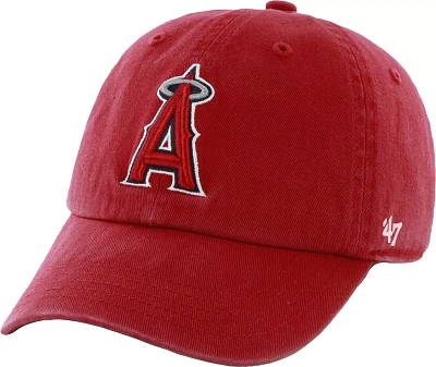 ‘47 Men's Los Angeles Angels Red Clean Up Adjustable Hat