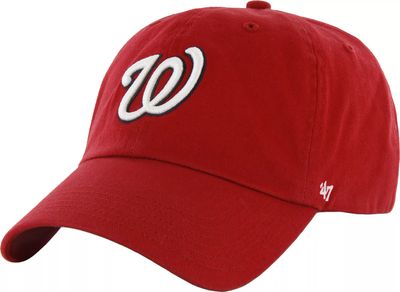 '47 Men's Washington Nationals Red Clean Up Adjustable Hat