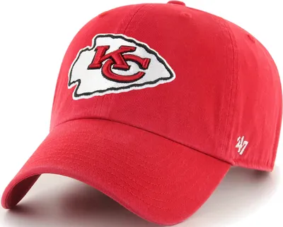 '47 Men's Kansas City Chiefs Red Clean Up Adjustable Hat